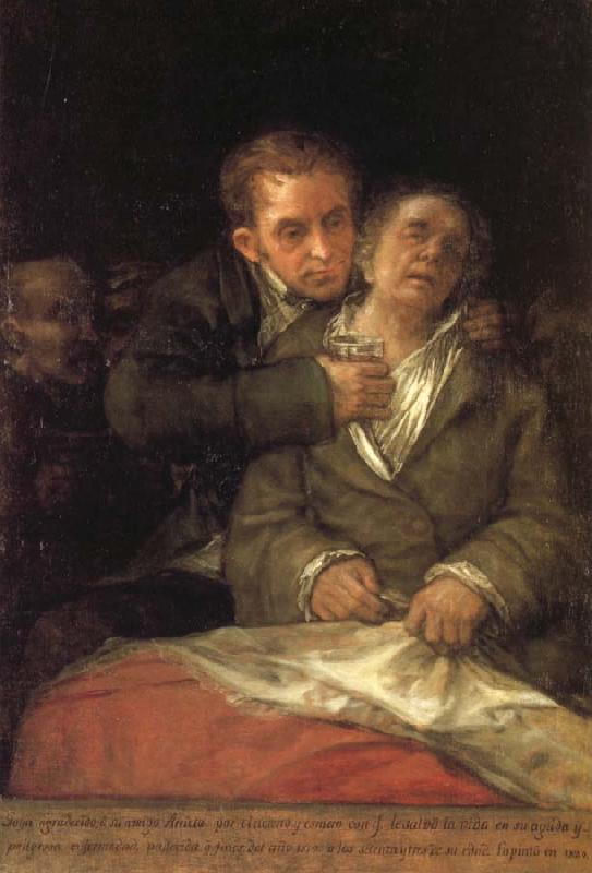 Francisco Goya Self-Portrait with Dr Arrieta